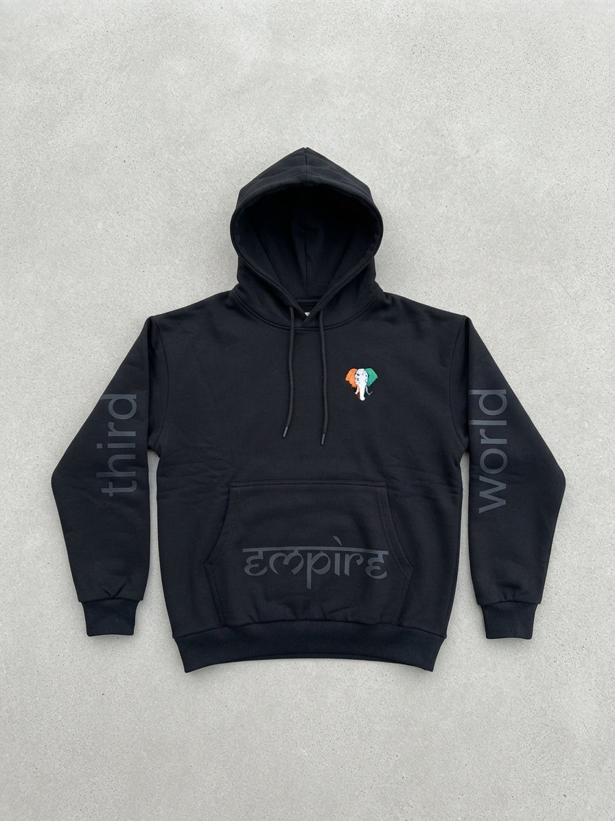 Black Indian Elephant Hoodie