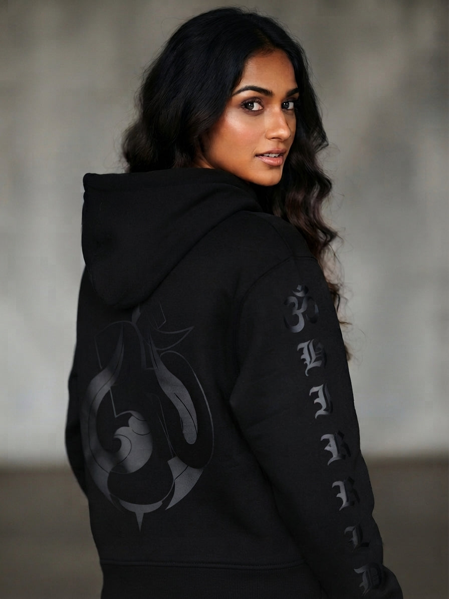 Symbolic Graphic Hoodie with Hidden Pocket