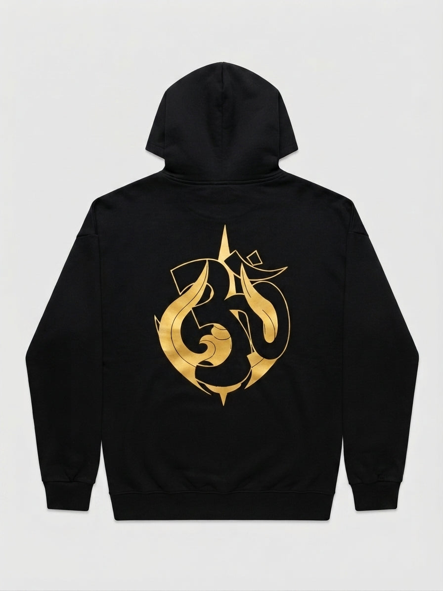Symbolic Graphic Hoodie with Hidden Pocket