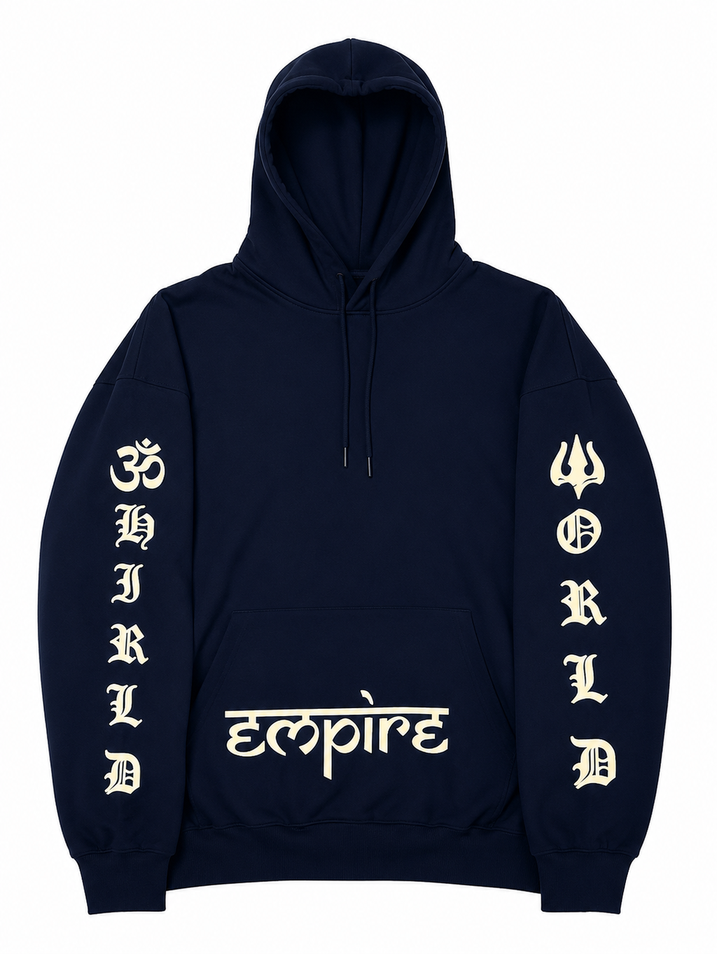 Symbolic Graphic Hoodie with Hidden Pocket